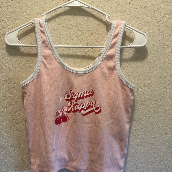 Pink Sigma Kappa Women's Tank Top - Picture 2 of 5